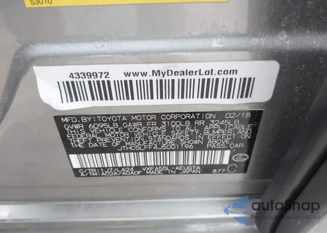 2018 Lexus Ls 500 z USA, uszkodzony, nr VIN JTHC5LFF4J5001196